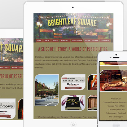 Brightleaf Web Design prototype